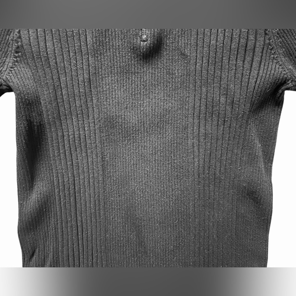 INC International Concepts Men’s Black 1/4 Zip Sweater - Picture 2 of 4